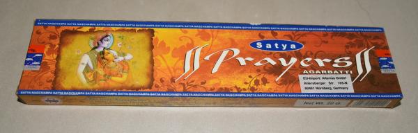 Satya Prayers Räucherstäbchen incense Weihrauch Duft 20 Gramm